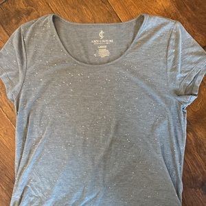 Women’s Juicy Couture green sparkle top (L)
